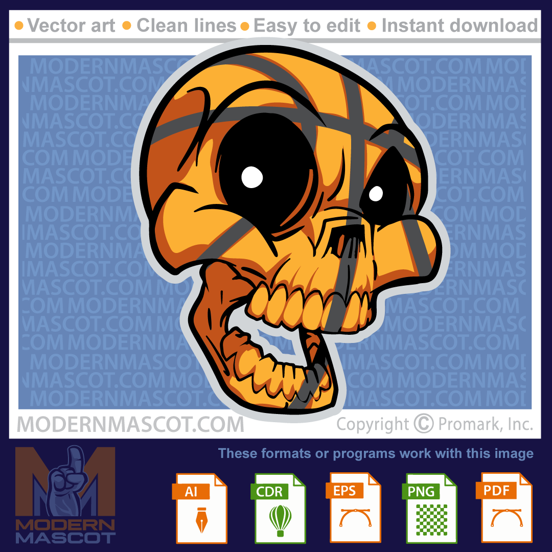 Skull basketball - basketball_skull_23_05