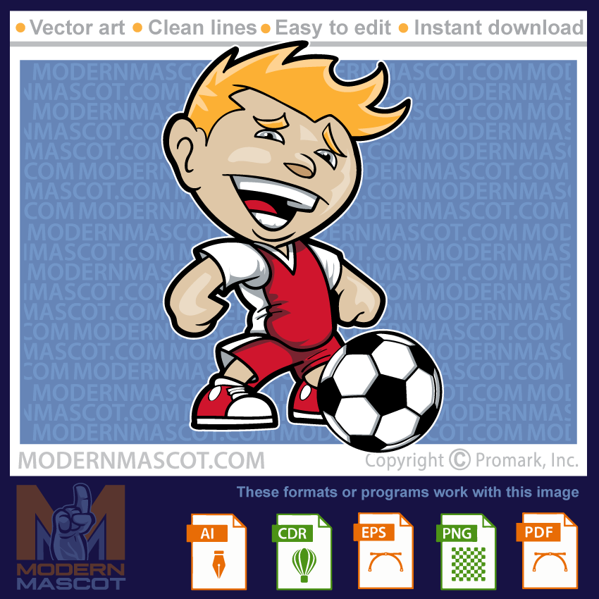 kids, youth soccer clipart for teams or school