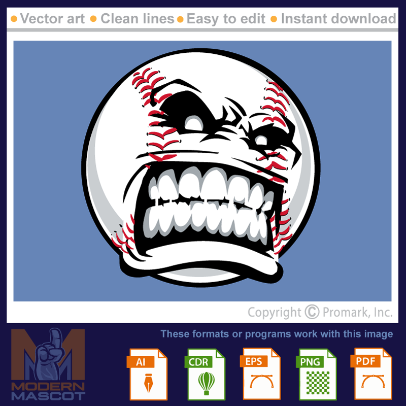 Baseball Face 2 - baseball_22_face02