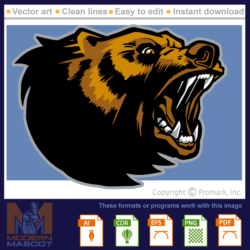 Bear Head Profile - bear_04_22