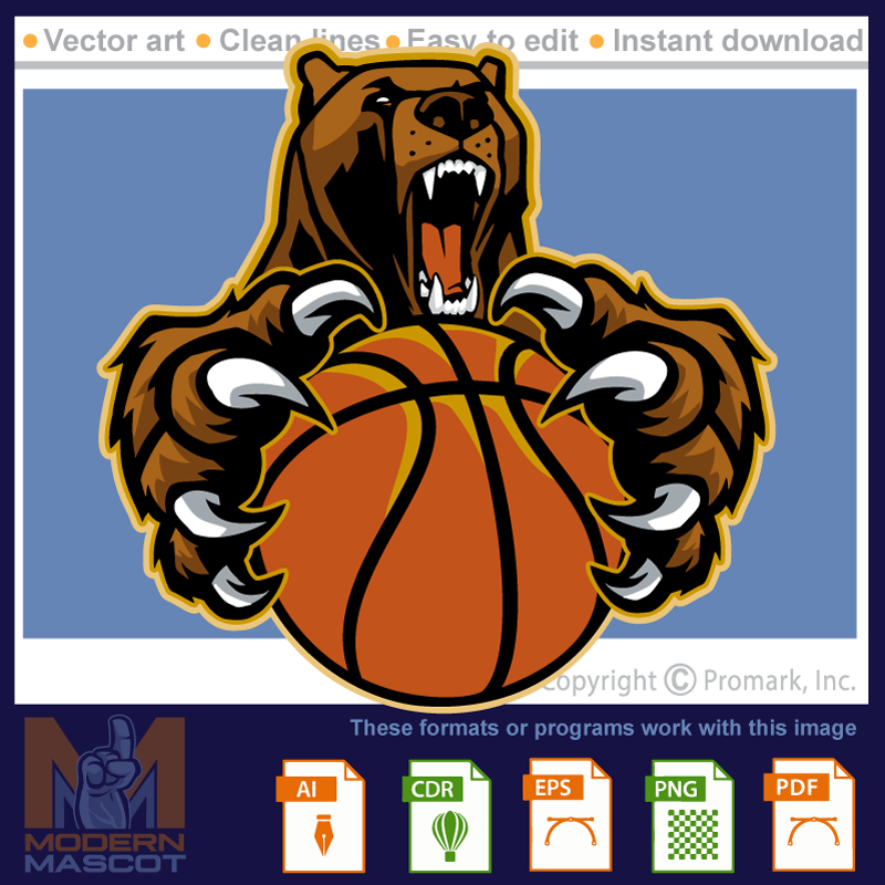 Bear basketball claws