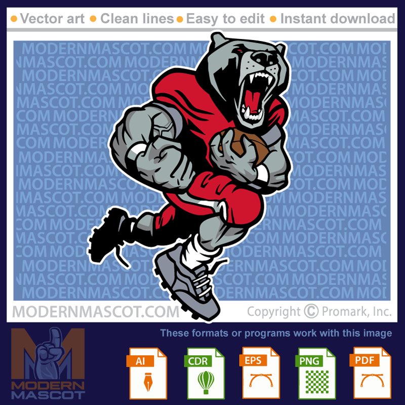 Bear Football Player - bear_23_football_15