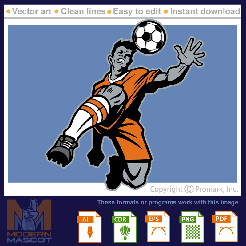 Soccer Player Header- soccer_22_10
