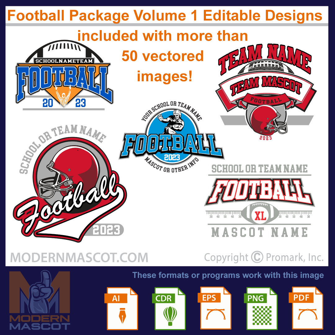 Football Collection Package Volume ONE- On sale! 50% off