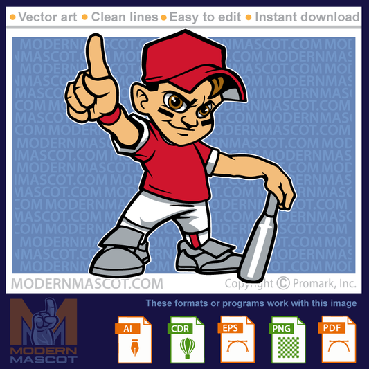 Baseball Batter Youth - baseball_boy_24_01