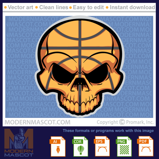 Skull basketball - basketball_skull_23_04
