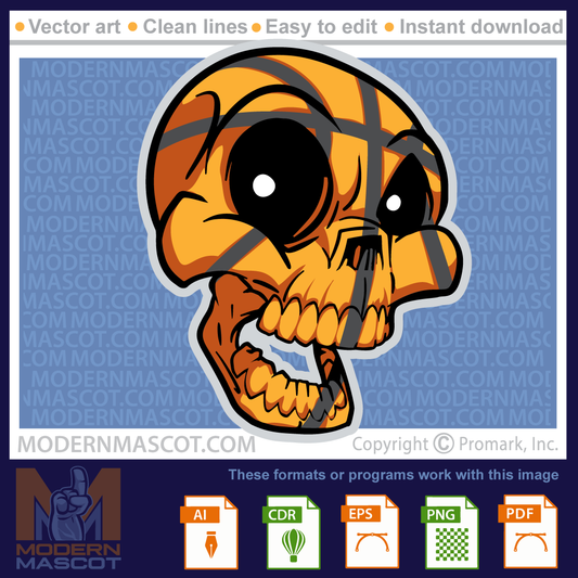 Skull basketball - basketball_skull_23_05