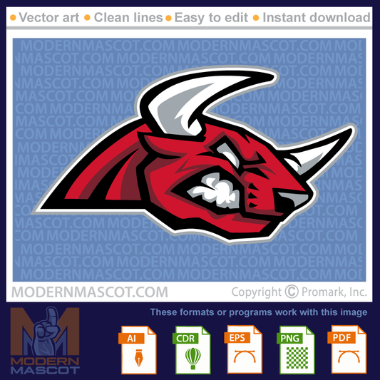 Bull Head Logo - bull_23_17