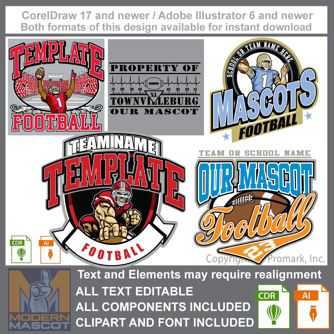 Football Collection Package Volume 2- On sale! 50% off