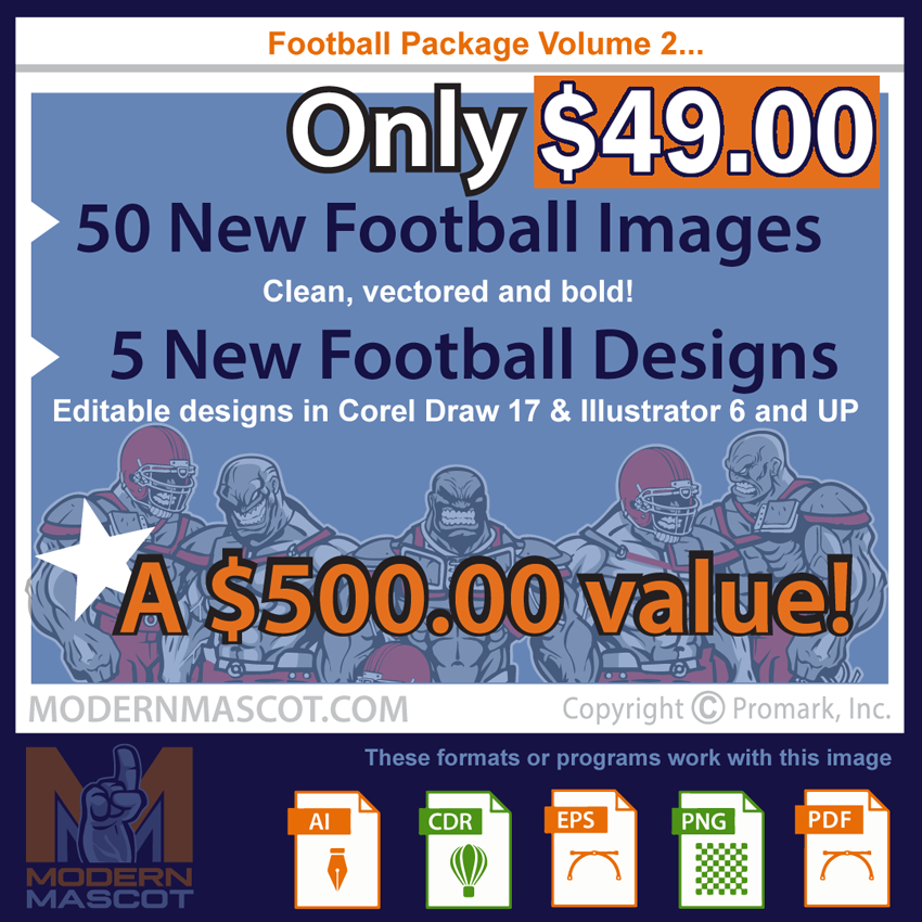 Football Collection Package Volume 2- On sale! 50% off