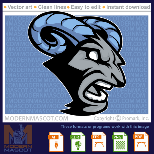 Modern Ram Head - ram_23_28
