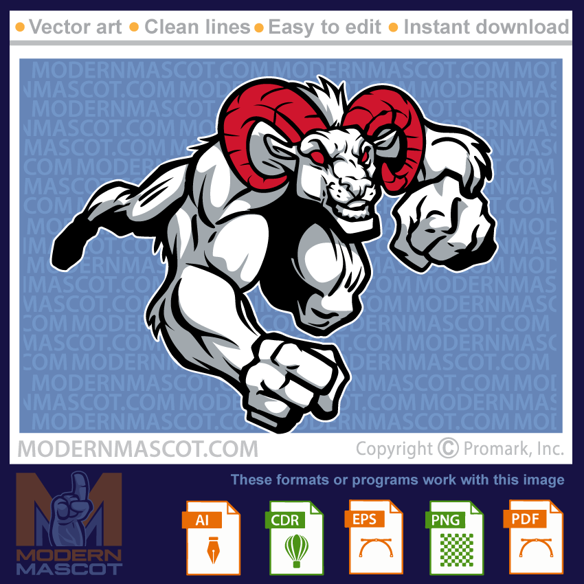 Ram Man Running- ram_23_33