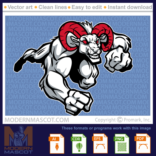 Ram Man Running- ram_23_33