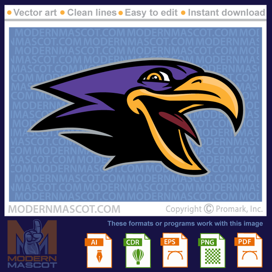 Raven Head Logo - raven_23_09
