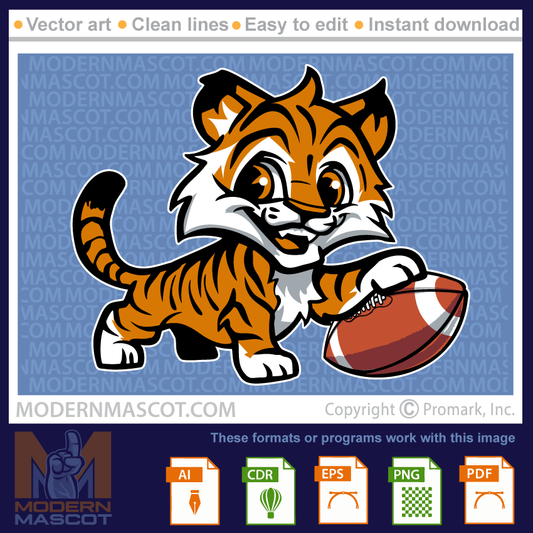 Tiger football Cute - tiger_23_football_28