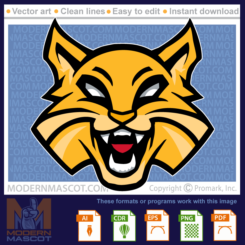 Wildcat Head - wildcat_23_16