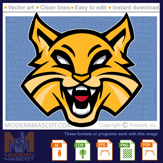 Wildcat Head - wildcat_23_16