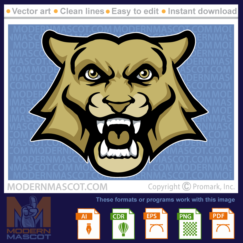 Wildcat Head - wildcat_23_17