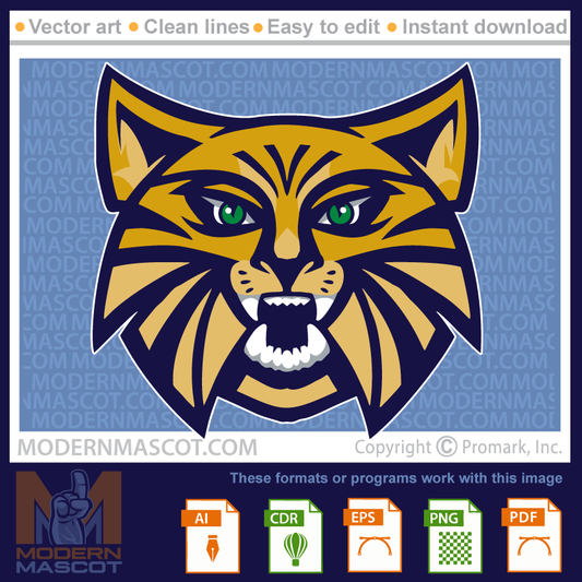 Wildcat Head - wildcat_23_18