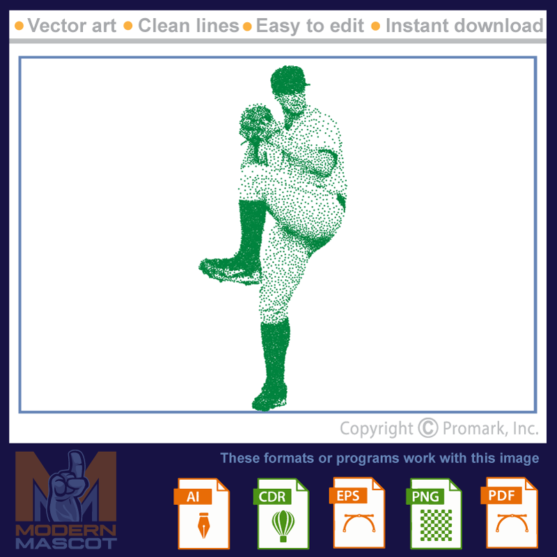 Baseball pitcher- baseball_22_dots_04