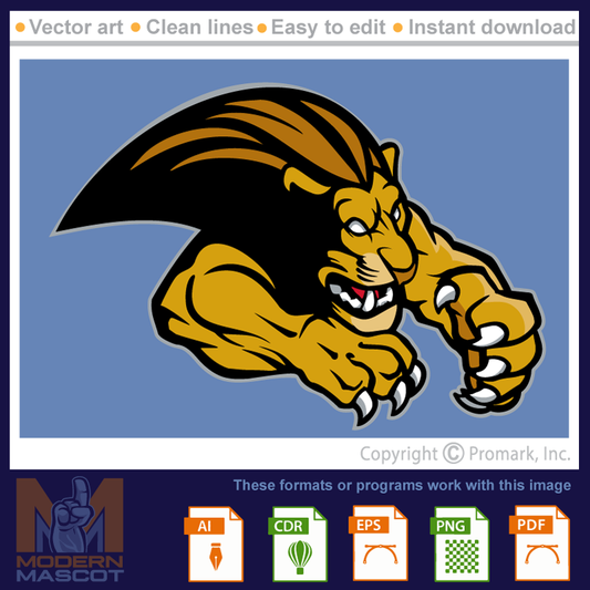 Lion Attacking - lion_22_31