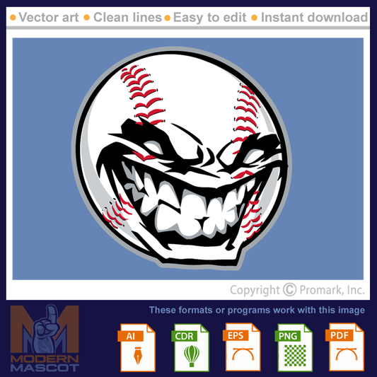 Baseball Face 1- baseball_22_face01