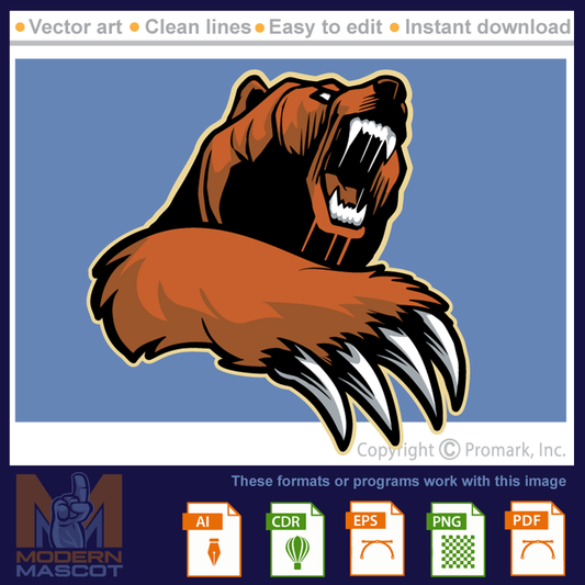 Bear with bear claw - bear_02_22