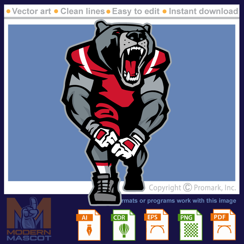Bear Football pose 06- bear_22_football_06