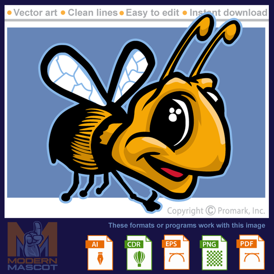 Cute Bee - bee_22_01