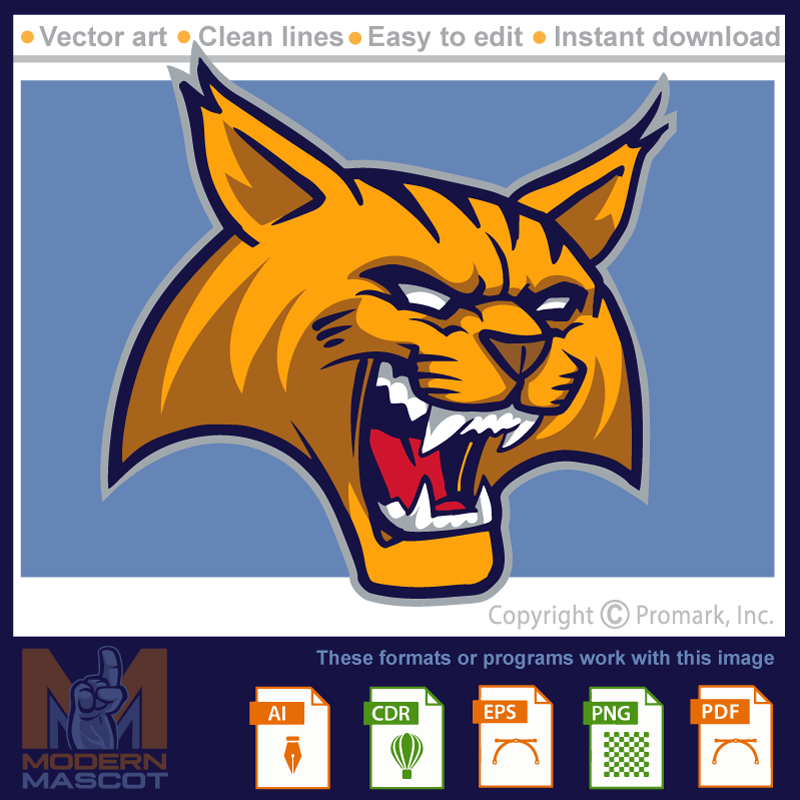 Bobcat head growl - bobcat_22_06