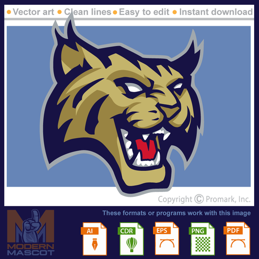 Bobcat head logo 3- bobcat_22_12