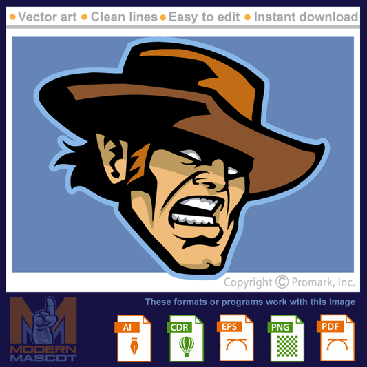 Cowboy Head 13 - cowboy_22_13