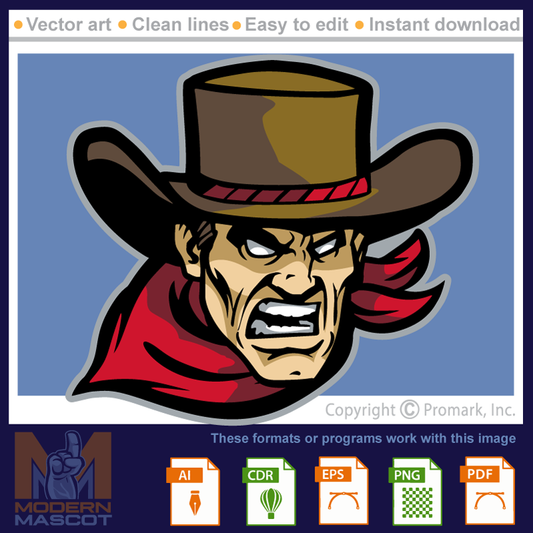 Cowboy Head 14 - cowboy_22_14