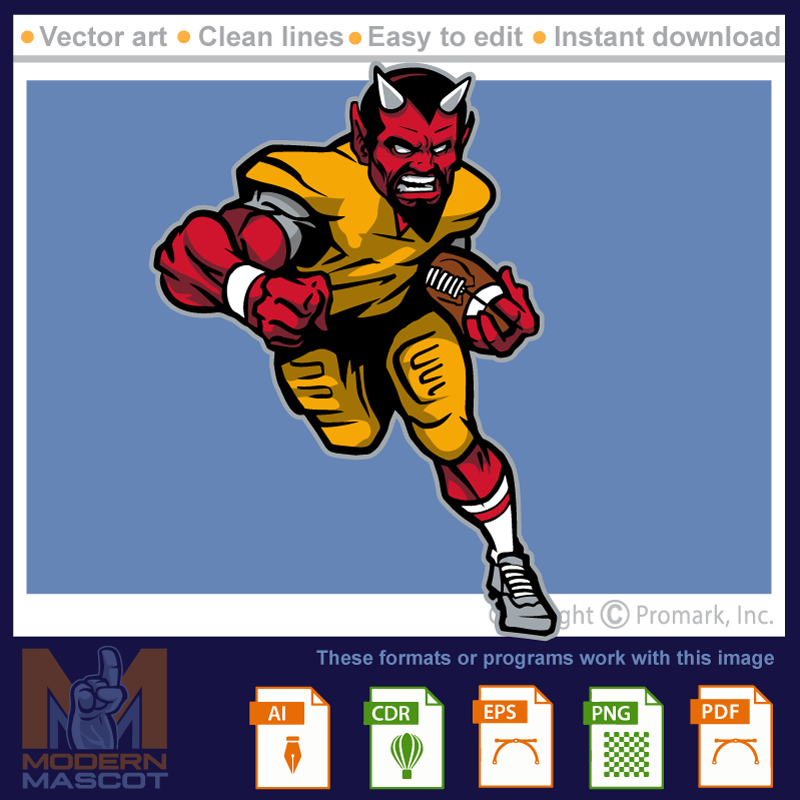 Devil Football 12 -devil_22_football_12