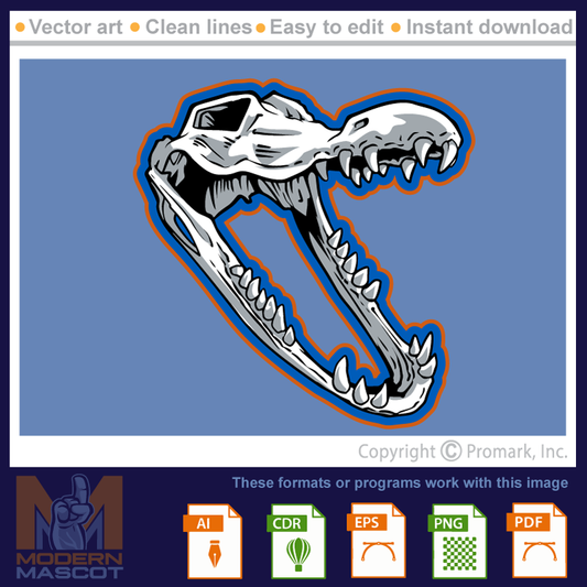 Gator Skull Head 7 - gator_22_07