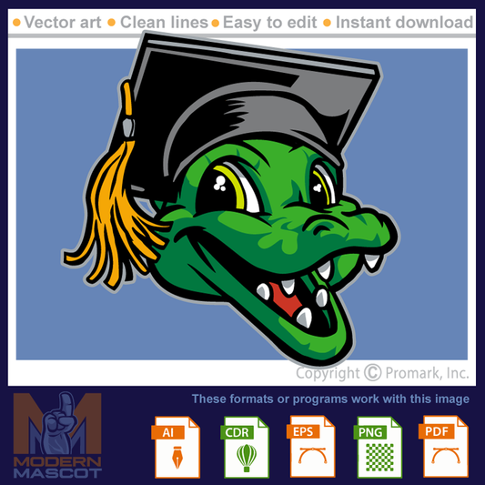 Cute Gator Graduate - gator_22_grad_01