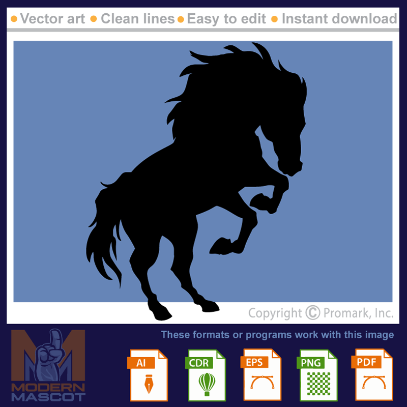 FREE Horse Silhouette 3 - horse_22_full_03