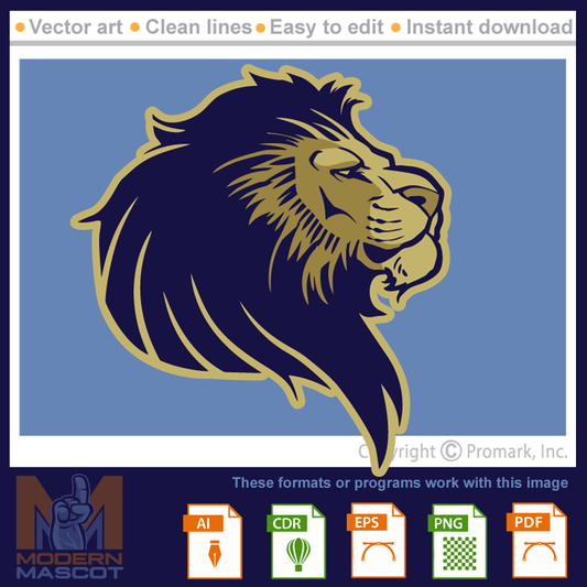 Lion Head Profile - lion_22_10