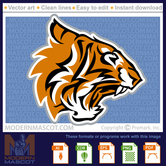 Tiger Head Logo - tiger_22_24