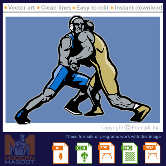 Wrestlers Grapple - wrestling_22_07